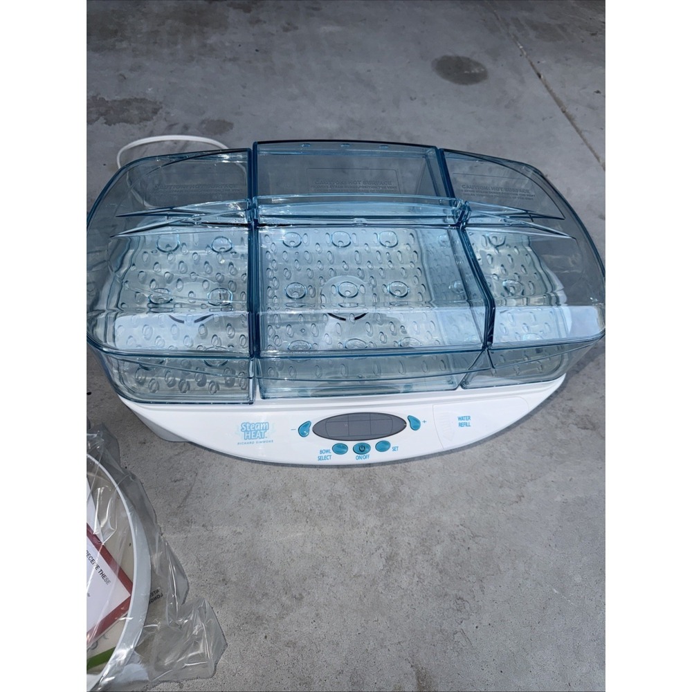 NEW Steam Heat • Richard Simmons Electric Steamer For Healthy Cooking Model EST7 - Picture 3 of 5